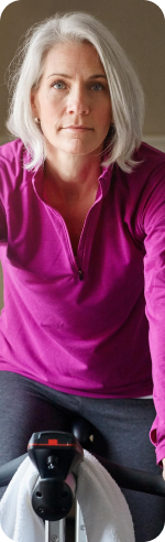 Person enjoying exercising